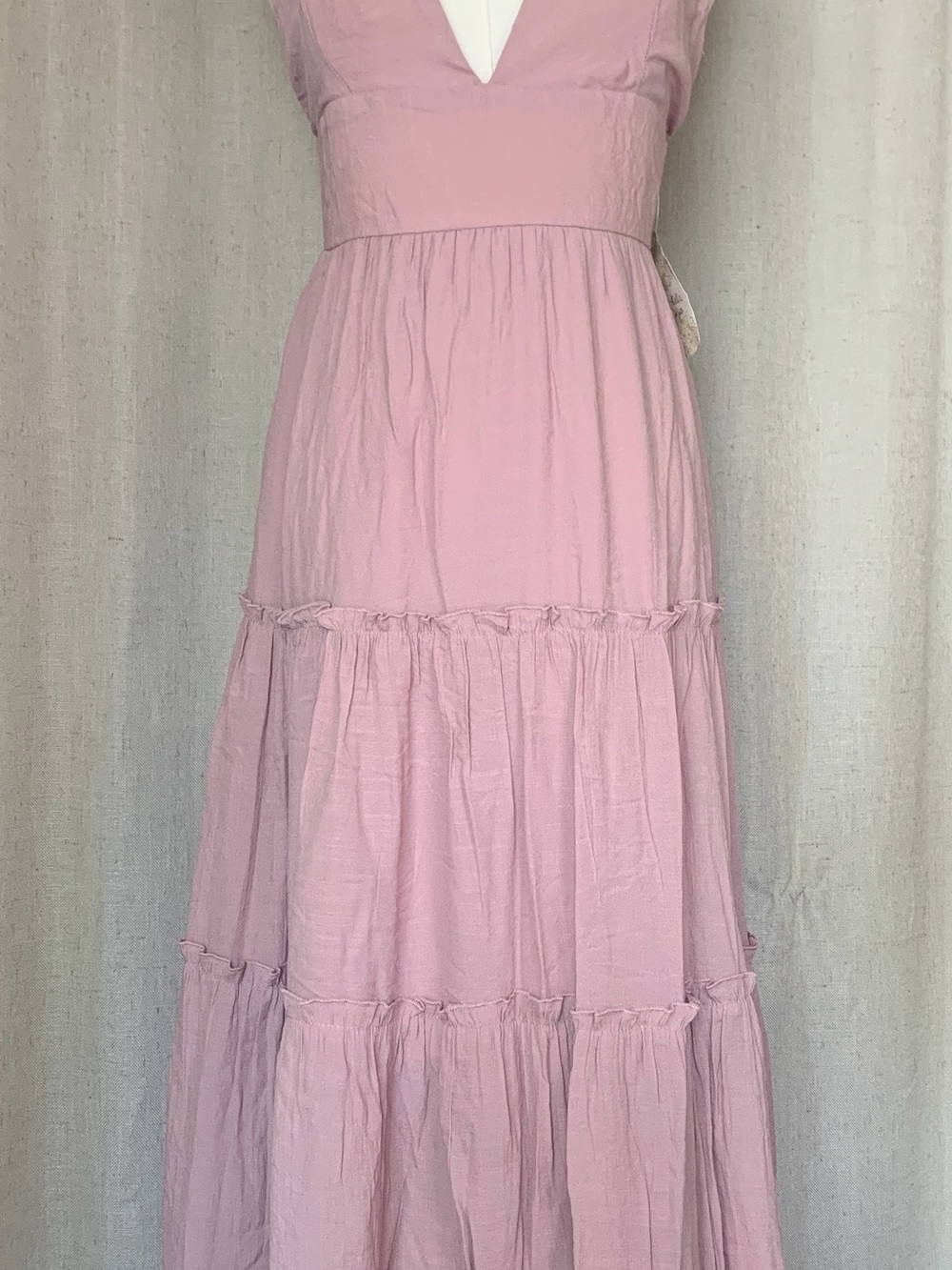 NWT Altar'd State Mauve Sleeveless Tiered Dress